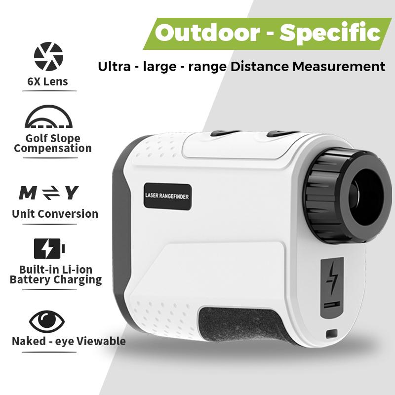 INORM Golf Laser Rangefinder 1200 Yards 6X Lens Golf Compensating Hunting Range Finder Built-in Battery Measuring Tool