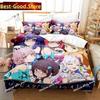 3D Anime Kawaii Girl World Dai Star Bedding Set Printed single Comforter Quilt Duvet Cover Pillow Case 3 Pieces Kids Adult Size