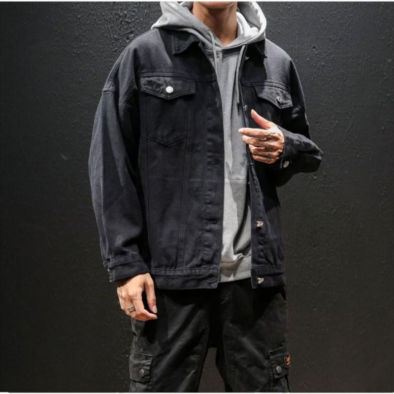 Trendy Spring & Autumn Men's Denim Jacket: Korean Style, All-Match, Loose Fit