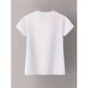 European Size Stylish printed short sleeve T-shirt for women, crew-neck medium stretch, fabric, suitable for all seasons