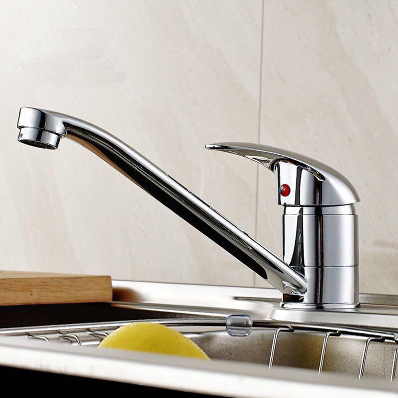 Zinc alloy Kitchen Sink Faucet Bathroom Basin Faucet Hot Cold Wash Mixer Crane Tap 360 Rotation Sink Faucets Single Handle