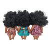 18-47CM Afroamerikanische Silikon-Reborn-Babypuppe mit Musikfunktion
