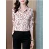 Spring Women's Silk Blouse Fashion Satin Long Sleeve Vintage Women's Tops Elegant Tops OL Ladies Tops Women's Clothes