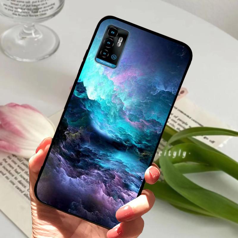 Case For ZTE A71 Coque A 71 Marble TPU Soft Silicone Funda Phone Case For ZTE Blade A71 a71 Shockproof Animals Cover Capa Bumper