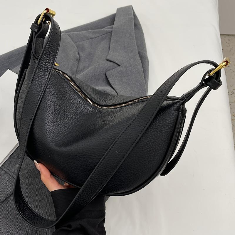 Elegant Women's Shoulder Backpack - Detachable Adjustable Strap,Single Shoulder Bag, Zipper Closure & Polyester Lining, for Work, Travel