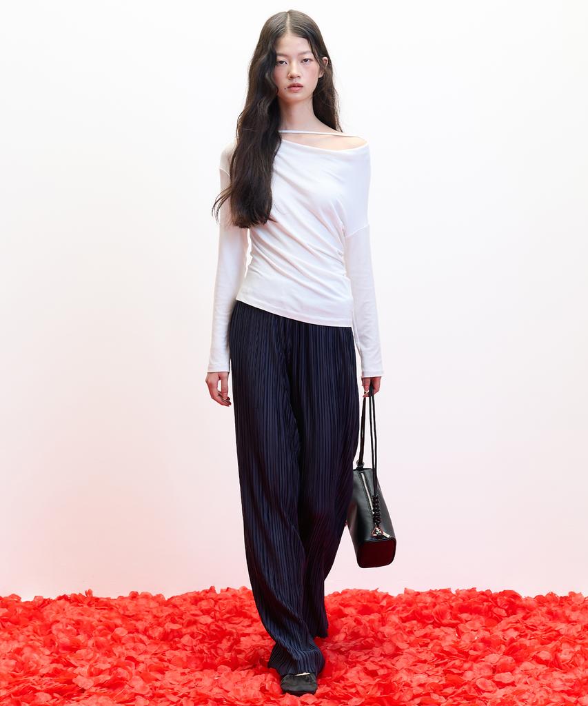 HAE BY HAEKIM [Atelier] Strap Drape Top_White