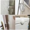 6Pcs/set  Door Knob Wall Shield Clear Soft Rubber Door Stopper Door Handle Bumper Mute Stickers Wall Protector Muffler Pad Protective Plug