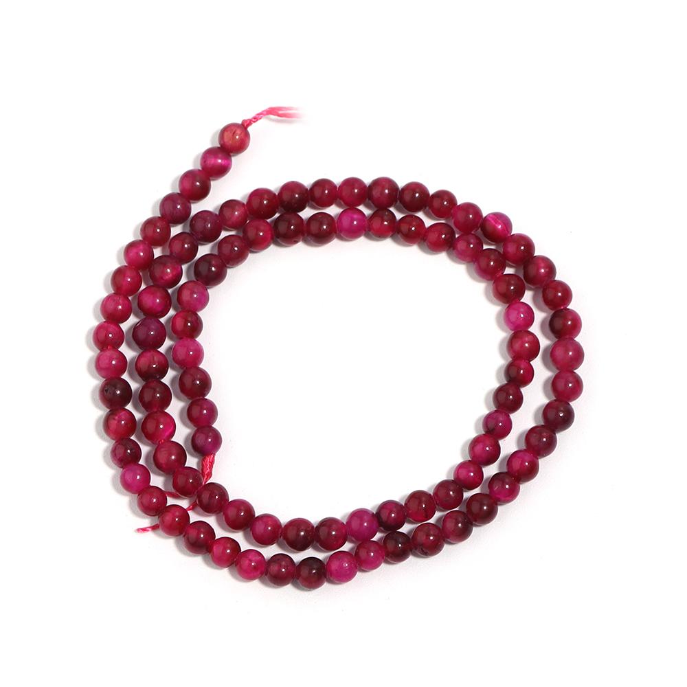 

1 Strand 4/6/8/10/12mm Natural Stone Hot Pink Tiger Eye Beads Round Loose Beads For Jewelry Making DIY Bracelets Accessories