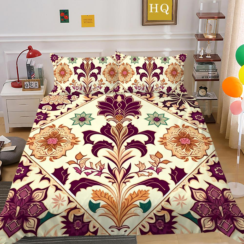 Casa Biancheria da letto 3D Stampa Paisley di alta qualità Donna Misura King Decorazione Camera da letto Set Copripiumino Copriletto