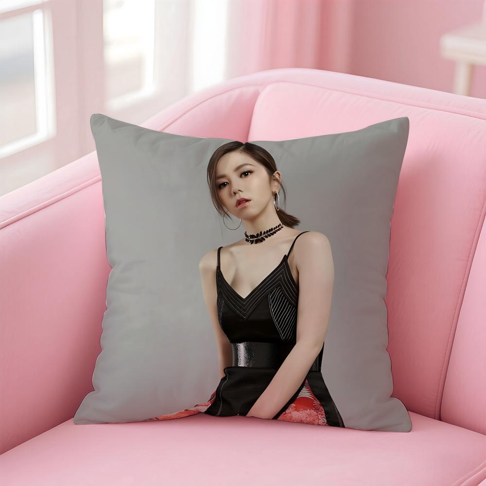 Popular fashion Chinese singer GGEM Cushion Cover Pillowcase Short Plush Invisible zipper Room Sofa Cushion Cover