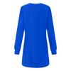 Vestito Casual da Donna a Maniche Lunghe con Girocollo e Tasche Multicolore