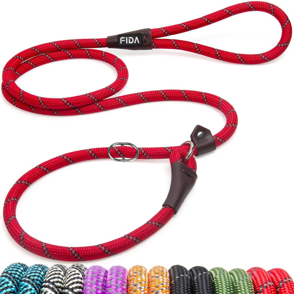 Fida Dog Dog Slip For Medium and Large Training Reflective Training Lead, Lead, Dogs, Lead, Anti-Pulling, Function, Durable, 1.8m Long, Lightweight,