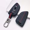 Silicone Key Fob Cover keychain Compatible with BMW 1 2 3 4 5 6 7 Series X1 X2 X3 X4 X5 X6 X7 M Series Smart Keyless Soft Grip Texture