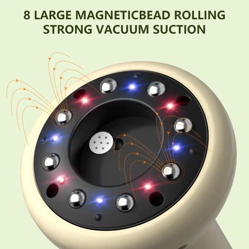 Intelligente Schröpfmassage-Maschine 9 Stufen Vakuumsaugbecher USB Wiederaufladbar für Heiße Kompresse Arm- und Beinmassage Handheld Schaben