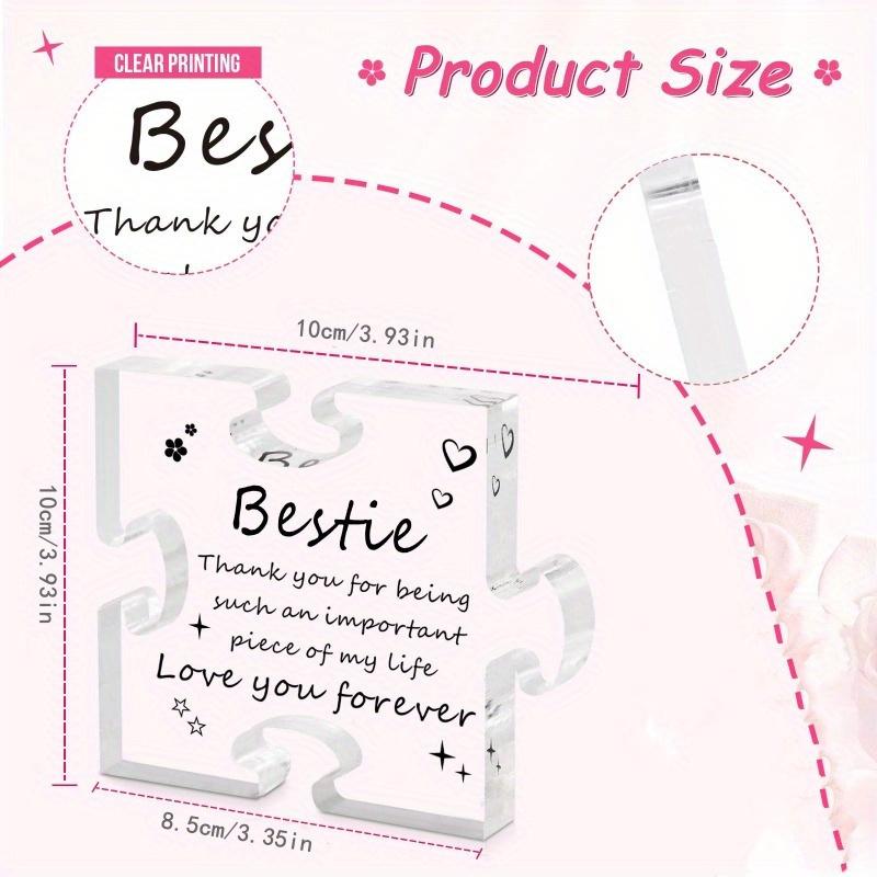 Bestie Friendship Puzzle - Heartfelt Acrylic Gift for BFFs & Sisters