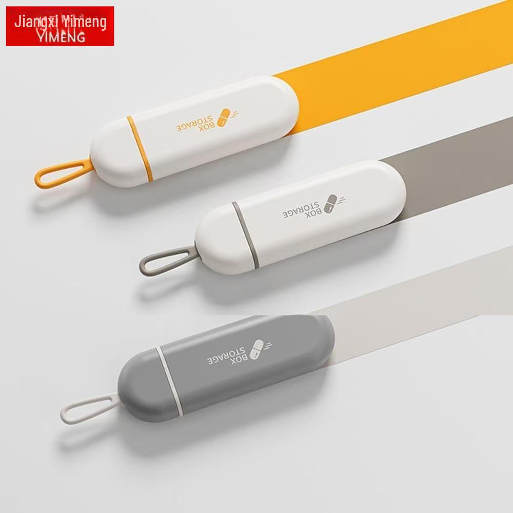 

Compact Light-Proof Portable Medicine Box: One-Day Pill Storage Mini Compartment.