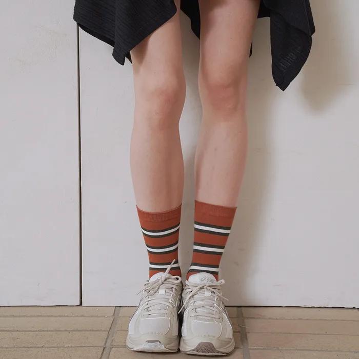 [3PACK] 1989 Vintage Pouch Brown Sock Set