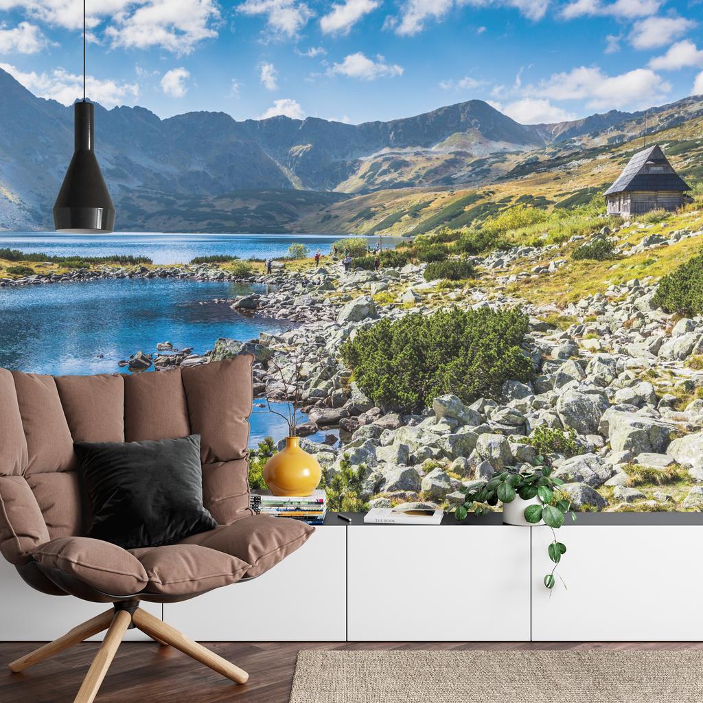 Photomural Mountain Lake In The Valley Structural Vinyl 450x300