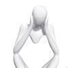 Abstract Thinker Carved , White Large Modern Artwork Elegant Artistic Figurine Statue Crafts for