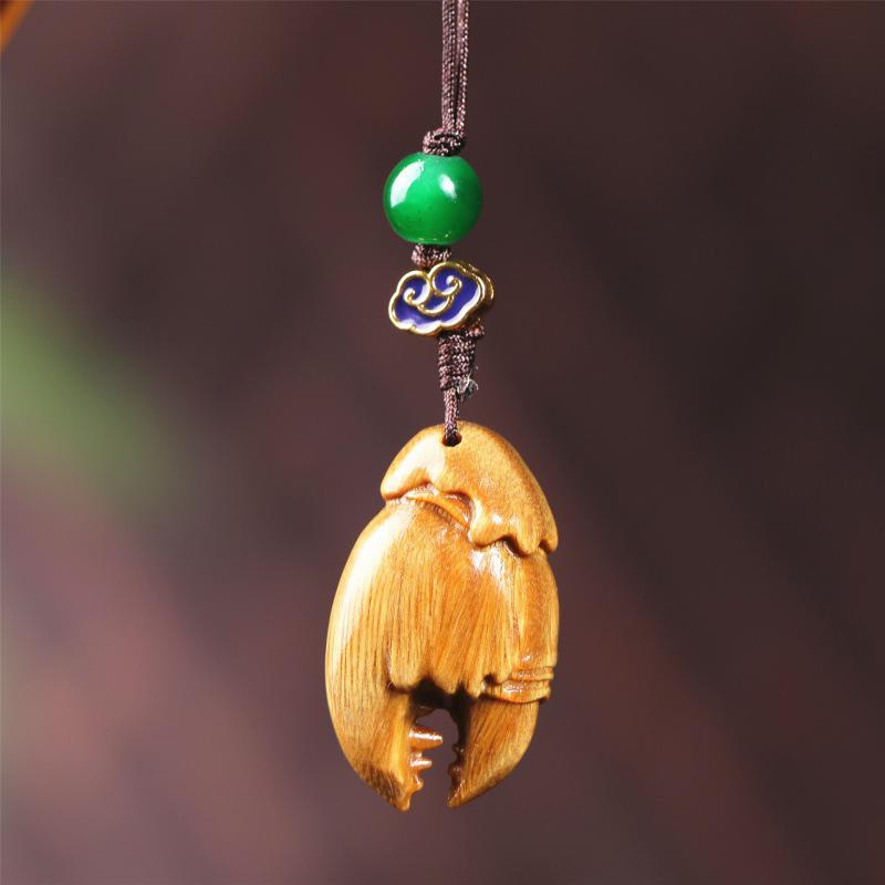 Zitan Pendant Pliers with Green Sandalwood Wood Accessories and Ornaments
