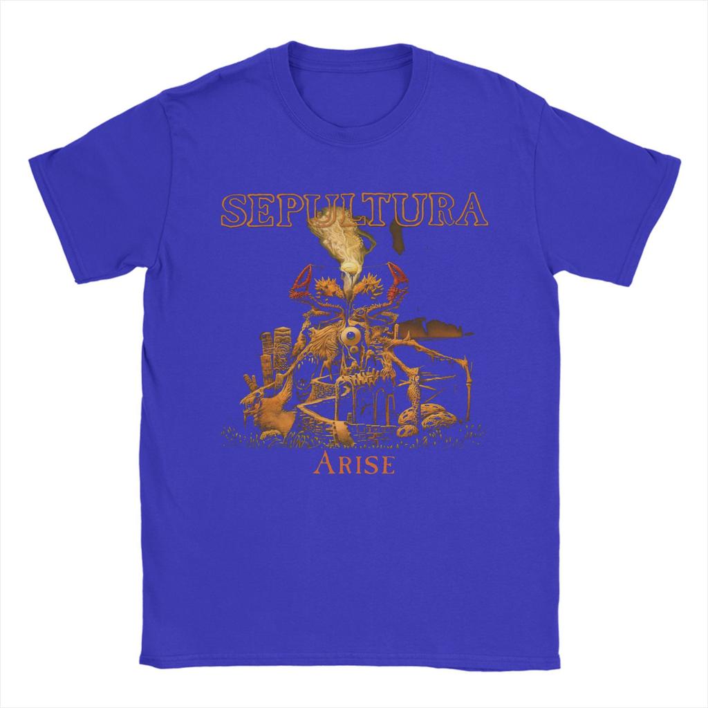 Sepultura T-Shirt for Men  Humor 100% Cotton Tee Shirt Crewneck Short Sleeve T Shirts Plus Size Tops