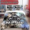 3pcs Duvet Cover Set (1*Duvet Cover + 2*Pillowcase, Without Core), Custom Name Borussia Monchengladbach Pattern Bedding Set, Home Bedroom Decor Gift