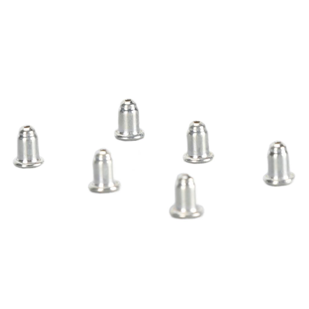 Earring Backs 925 Silver Replacement Secure Locking Studs Backs for Women Girls 3 Pairs