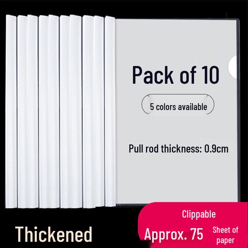 A4 Transparent Thickened Cover Clip Folder for Documents and Resumes