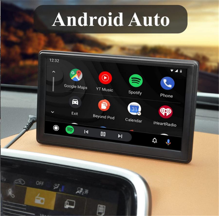 

7-дюймовая беспроводная автомагнитола CarPlay Android Auto с камерой