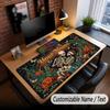 Skull Gothic Theme Custom Mouse Pad Personalized With Name Text Customized Desk Mat For Office Home Decor