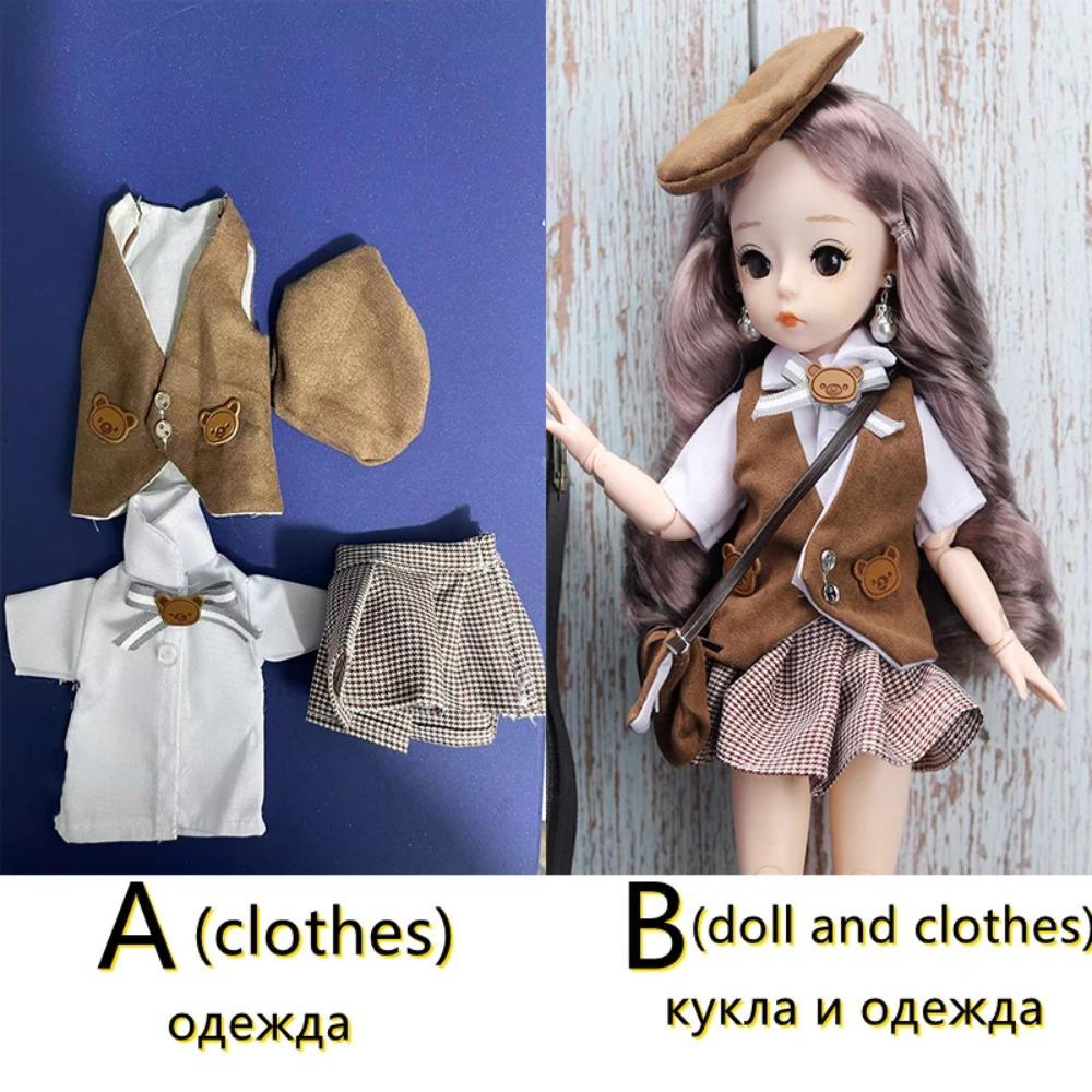 30cm Cute Princess Doll Set or Doll Clothes 21 Joints Moveable Doll Kids Girl Doll Toy Gift 1/6 Bjd Doll