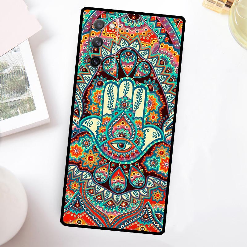 Hamsa Hand Of Fatima Art Phone Case For Samsung Galaxy S25 S24 S23 S26 Ultra S20 FE S21 FE S22 Plus S10 S25 FE Cover