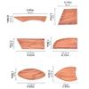 Pottery Foot Shapers Ceramic Rib Pottery Trimming Tool oCeramic Pottery Tool for Ceramic Clay Smoothing Shaping Carving