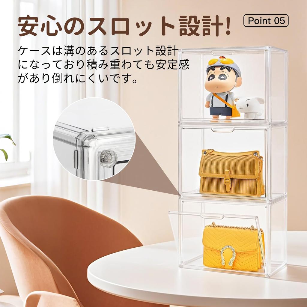 GOSO Figuren-Vitrine Neue Transparente Auslage-Box Magnetische Sammlerfigur Figur Figur Magnetische Vorderseite Sammlung Quadratisch Einfaches Ein Set [2025 & Eintritt]