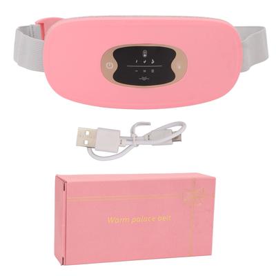 Menstrual Heating Pad Women Soreness Relief Adjustable Electric Cordless Vibration Massage Heated Waist Belt