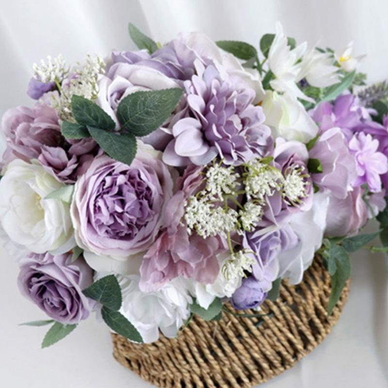 Delicate Water Drop Flower Bouquet Proposal Artificial Flower Bunch Unique Water Drop Flower Cluster Artificial Flower