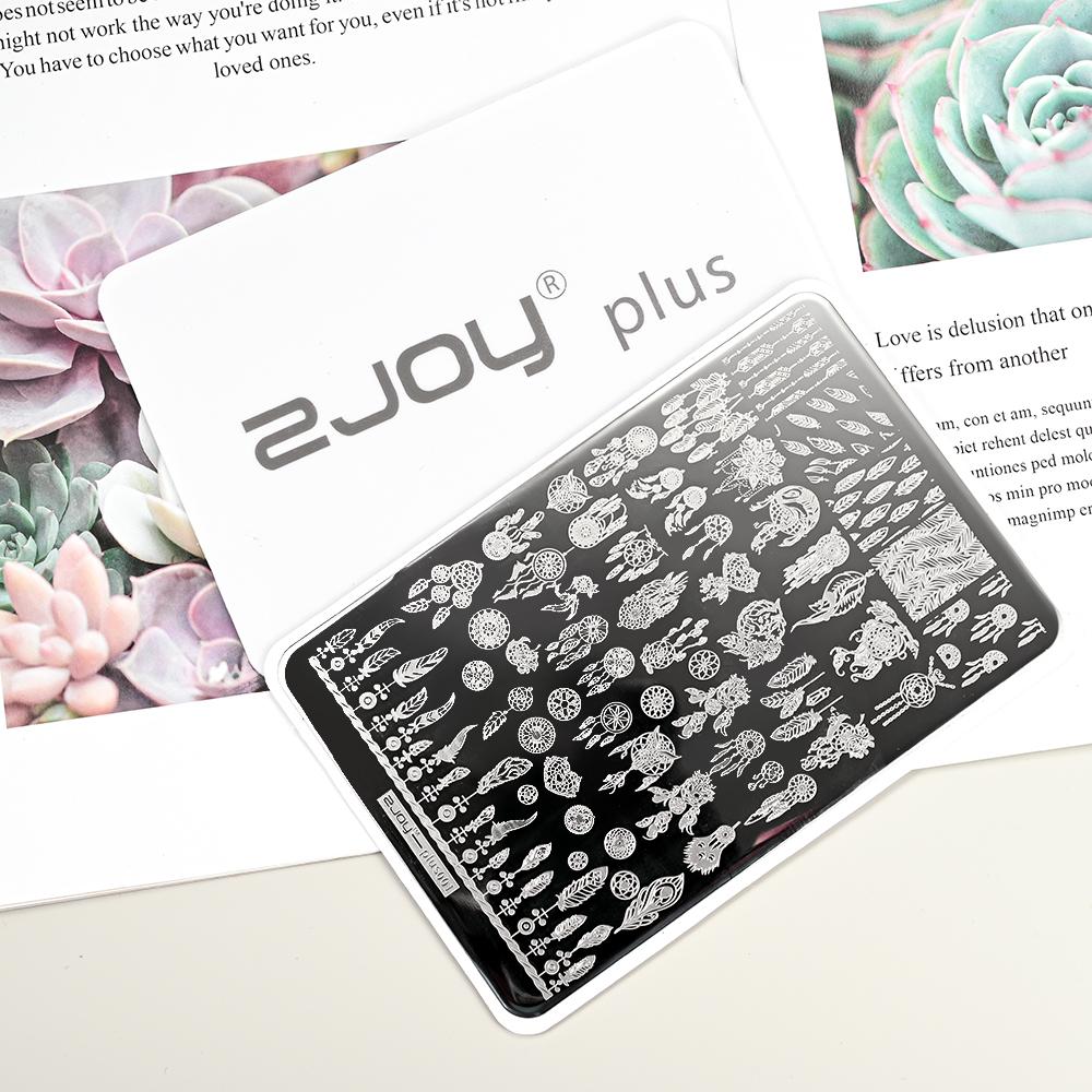 Destičky na ražení nehtů Zimní linky svetru s pruhovaným vzorem Šablony na nehty DIY geometrický kostkovaný design nehtová deska Obrázek Decoratio