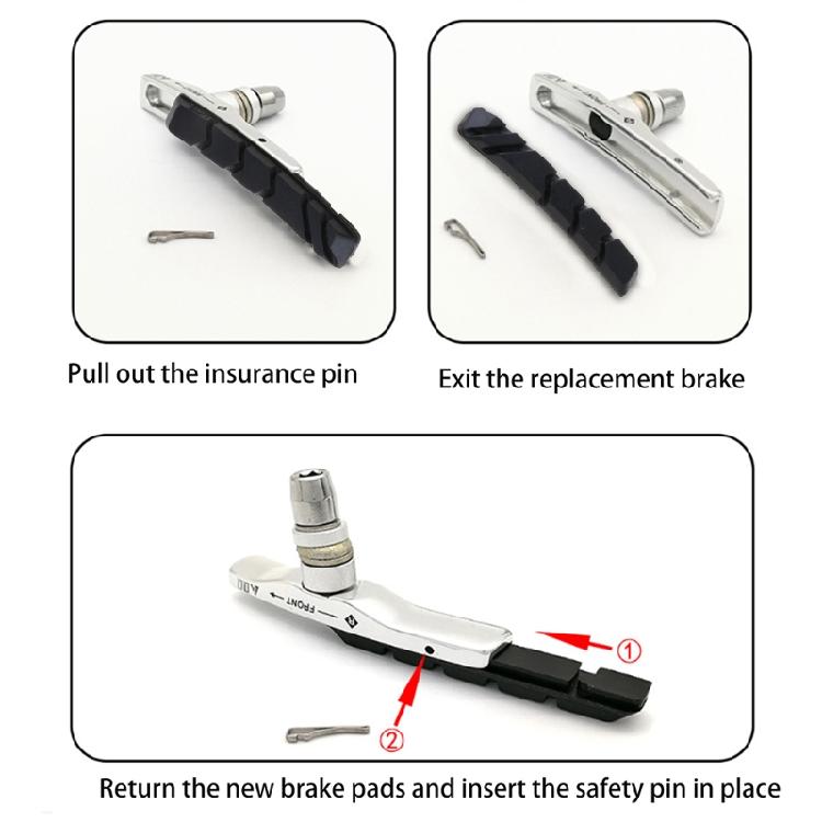 Profession Bicycle  Brake Block V-shaped Braking Holder Shoes Block