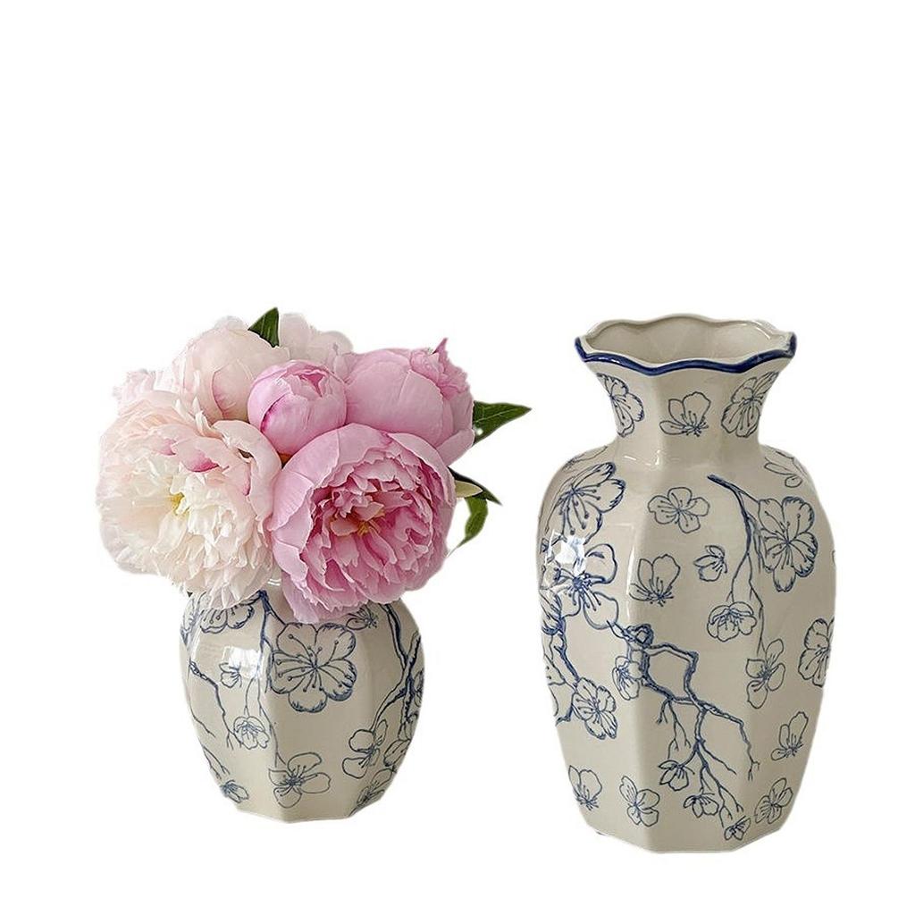 Chinese Flower Vase, Plant Pot, Decoration, Flower Arrangement, Blue And White