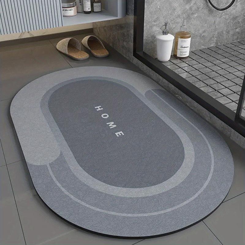 Bathroom Diatom Mud Mat Simple Bathroom Quick Drying Absorbent Foot Mat Bathroom Dirty Easy To Take Care of Non-slip Mat