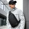 Fashion Crossbody Bag Men Casual Bag For 11inch Tablet Water Repellent TPU Chest Bag For Male Outdoor Cycling Side Bag