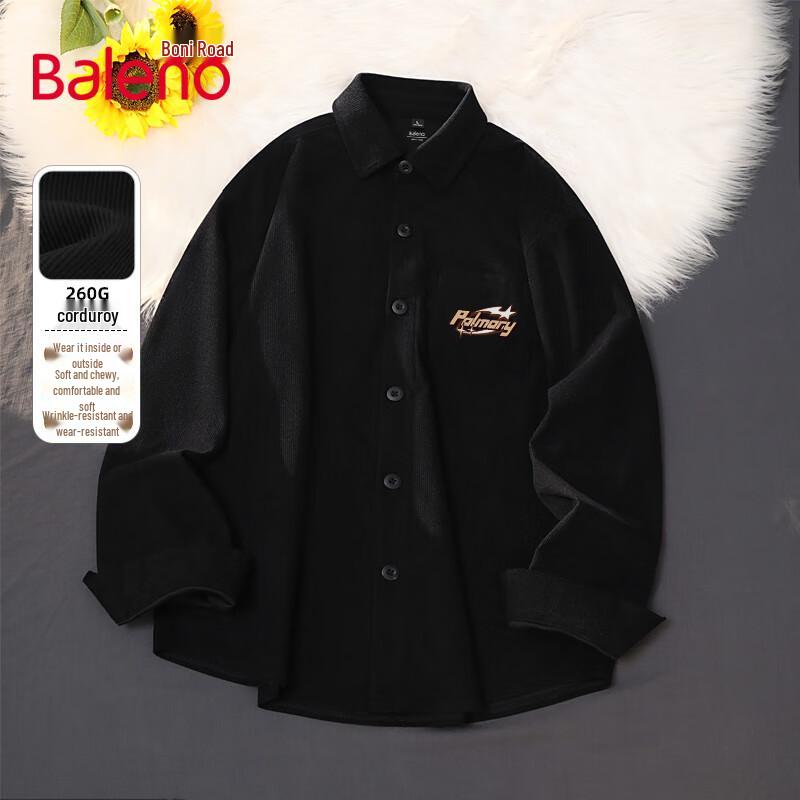 Baleno Men's Heavyweight Corduroy Loose-Fit Shirt Jacket
