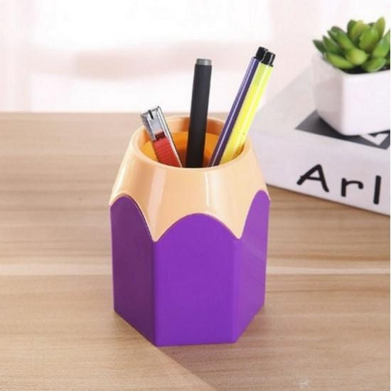 Multifunctional Contrast Color Pencil and Pen Storage Holder
