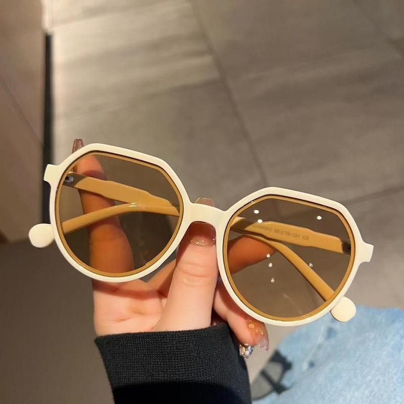 Internet Famous Sunglasses Uv Resistant Retro Street Photo Sunglasses High-End Personalized Sunglasses Big Frame Sunglasses