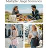 Portable Tumbler Compartment Lunch Bag Thickened Double Layer Picnic Bag Heat Preservation Large Capacity Cooler Bag Daily Use
