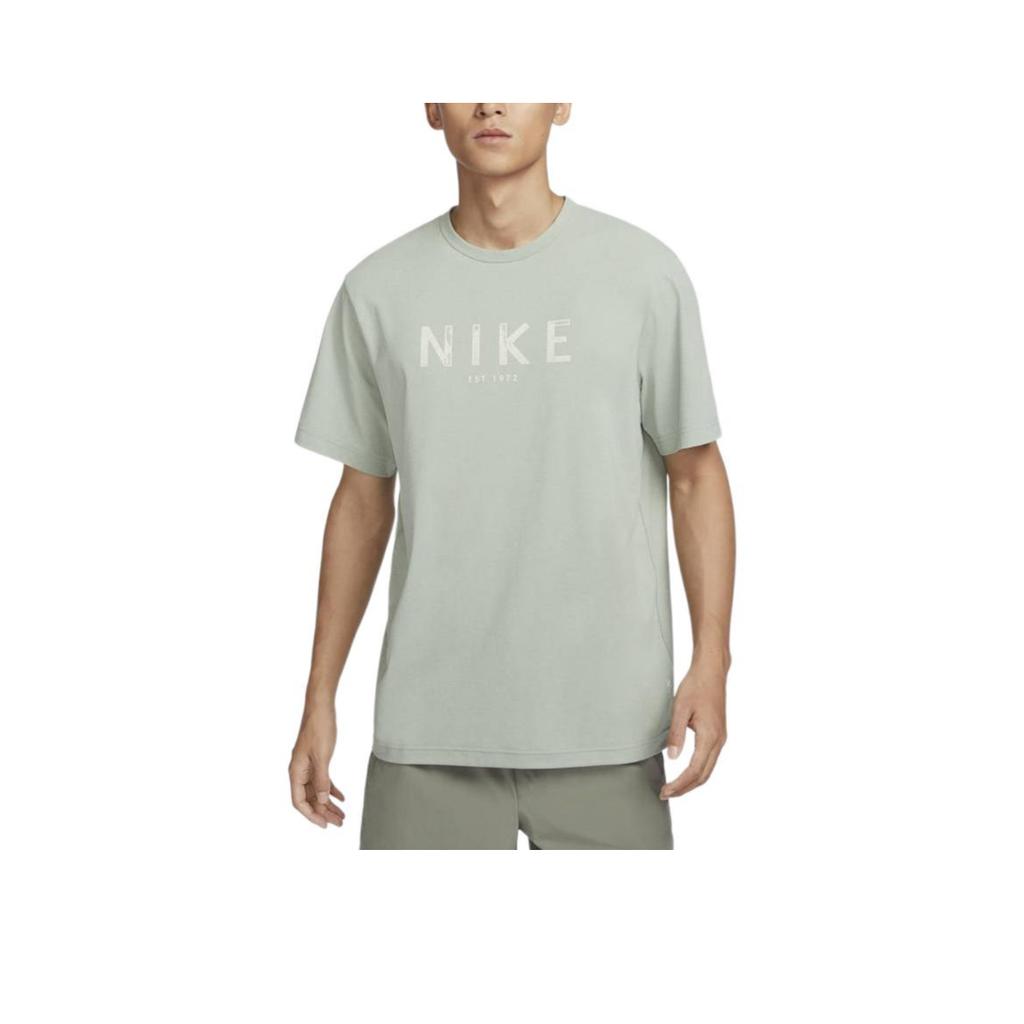 Nike Logo Round Neck Short Sleeve T-Shirt Men Tops Green ITS-HJ7008370