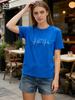 New Style Women's Love Letters Simple Trend Cute Fashion Round Neck T-shirt Short Sleeve Blouse Tops Vintage Graphic Clothes