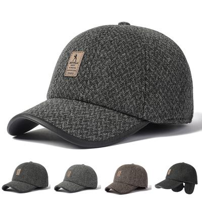 Χειμερινό Ζεστό Καπέλο Ανδρικό Προστασία Αυτιών Καπέλο Μπέιζμπολ Μέσης Ηλικίας και Ηλικιωμένων Χοντρό Καπέλο