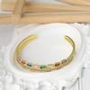 New Style Inlaid Zircon Bracelet, Fashionable and Luxurious Double-layer Hollow Open Bracelet