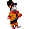 Taotenish Clown Doll Porcelain Clown Model Porcelain Doll Circus Props Delicate Arts Crafts for Home Decoration Desk Ornaments 18cm